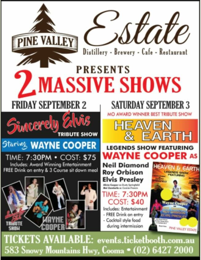 Pine Valley Estate presents Heaven & Earth Tribute Show ...