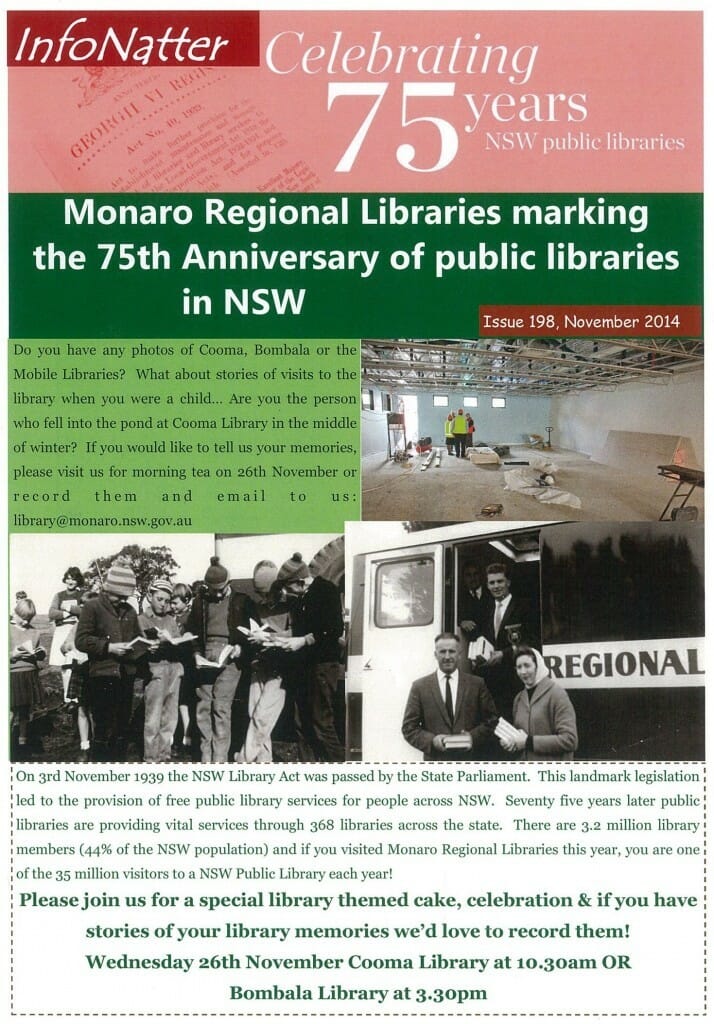 library celebration - Visit Cooma