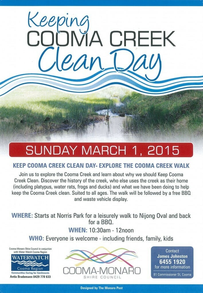 cooma creek clean day