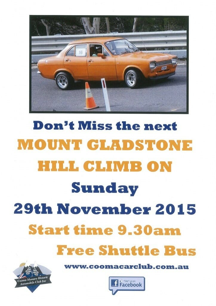 mount gladstone hill climb poster29 nov 15