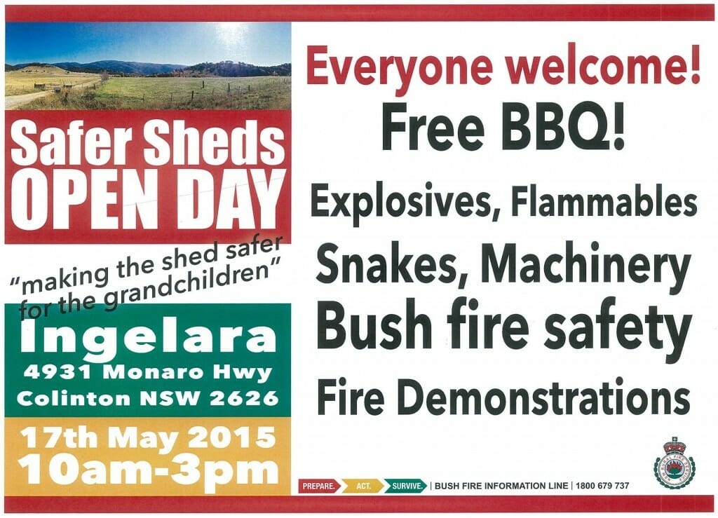 safer sheds open day