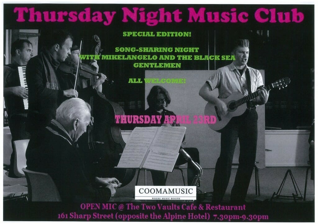 thursday night music club 23 april