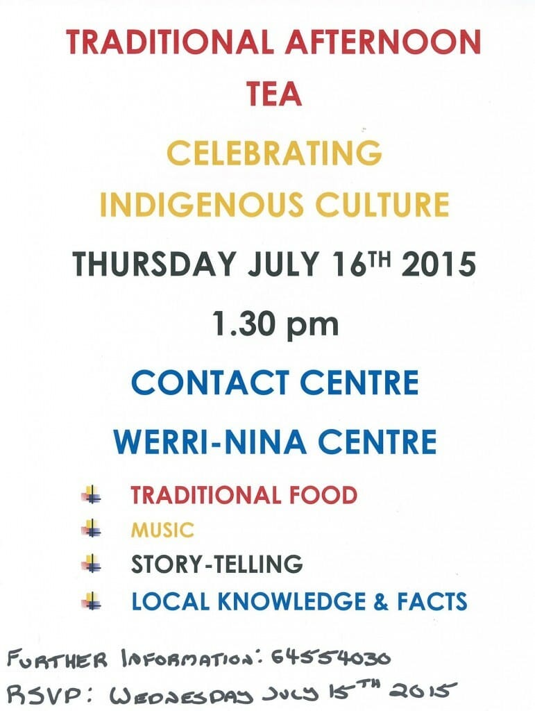 Naidoc Tea NAIDOC Traditional Afternoon Tea @ Werri-Nina Centre - Visit Cooma