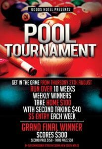 dodds hotel pool tournament