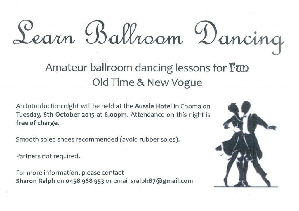learn ballroom dancing 6 oct 2015