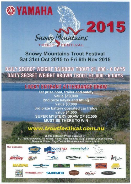 42nd Annual Yamaha Freshwater Snowy Mountains Trout Festival Visit Cooma