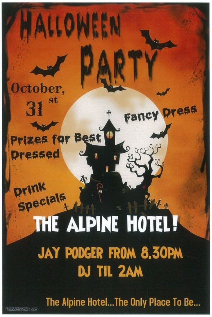 alpine hotel halloween 31 oct 15