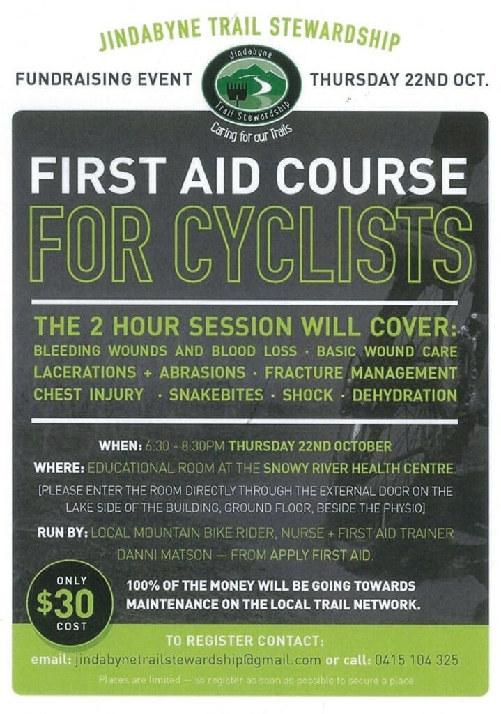 first aid course for cyclists 22nd october 2015