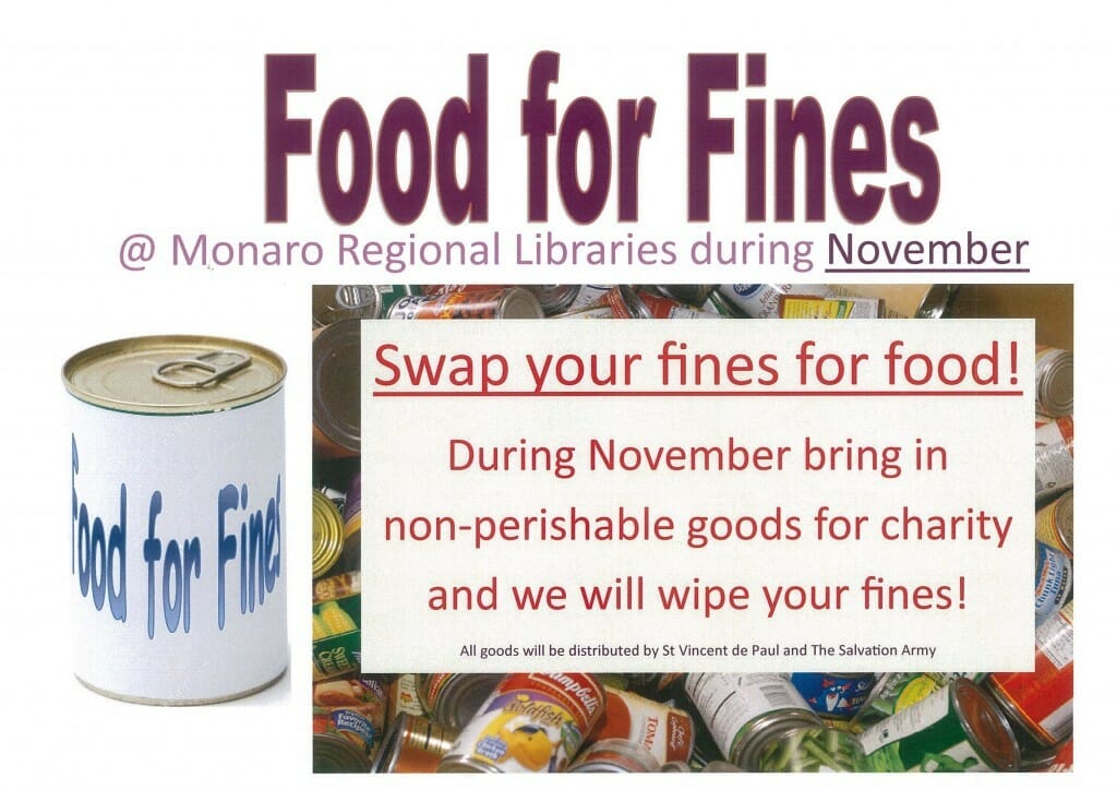 food for fines library nov 15