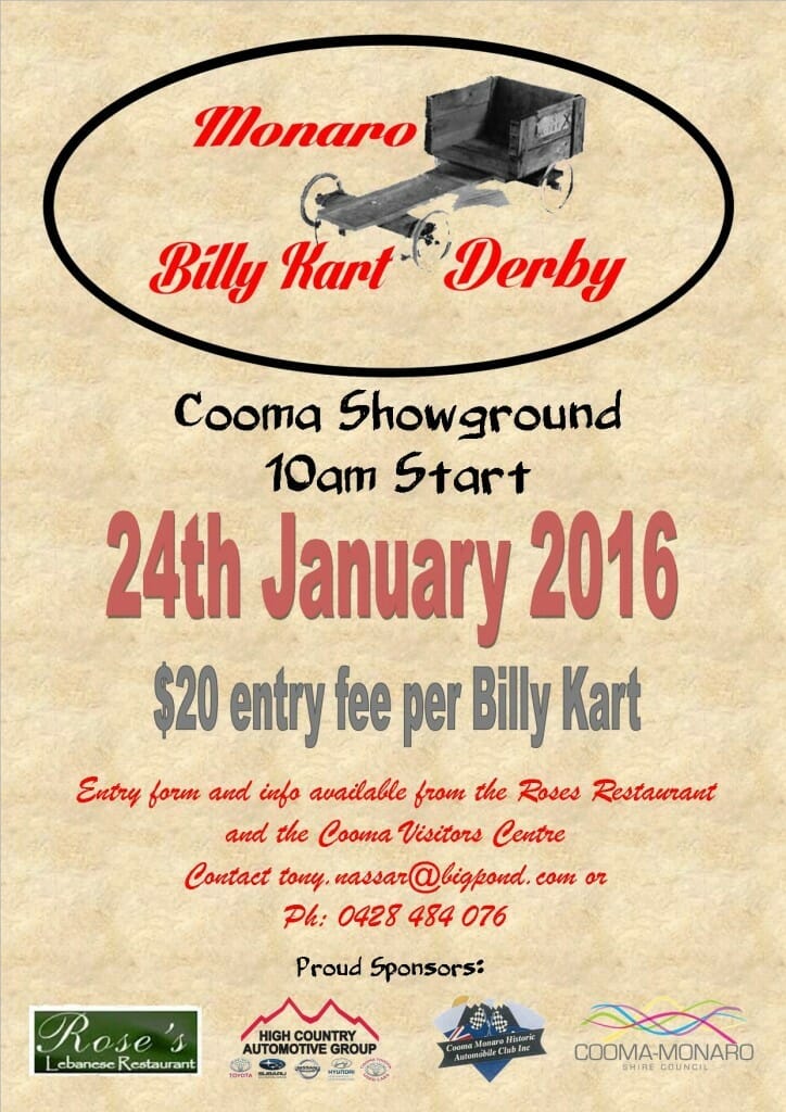 billy kart derby poster