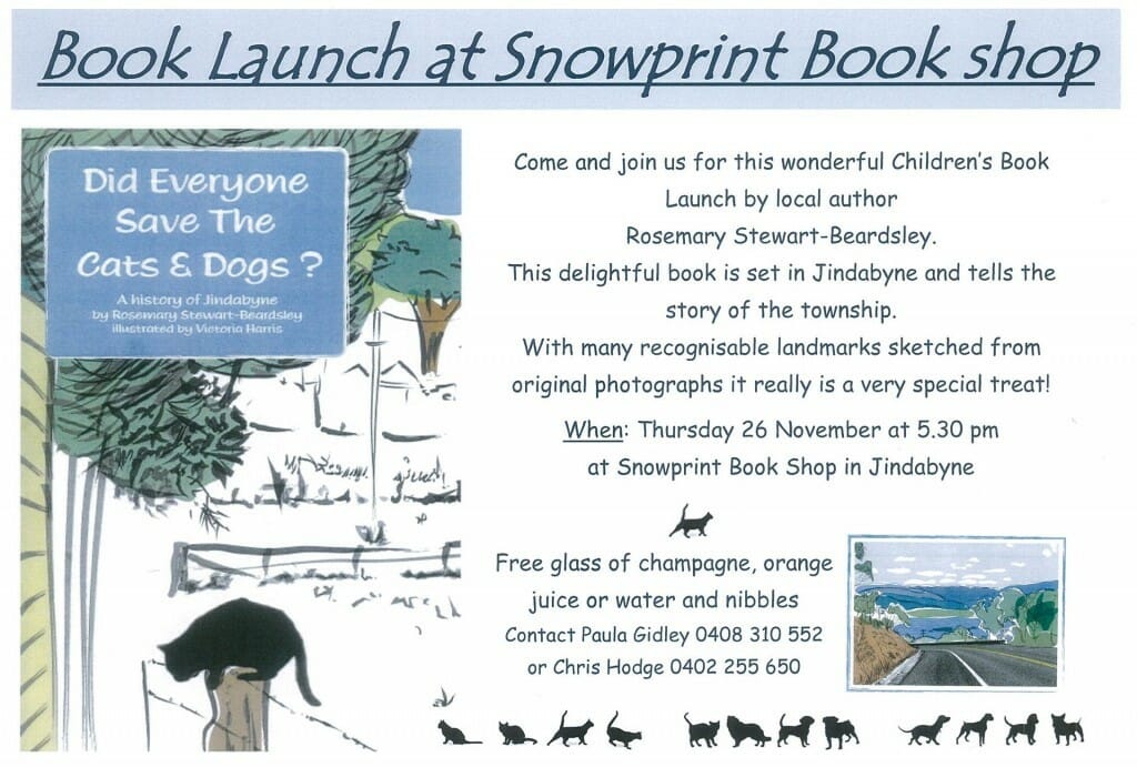 book launch at Snowprint book shop 26 nov 15