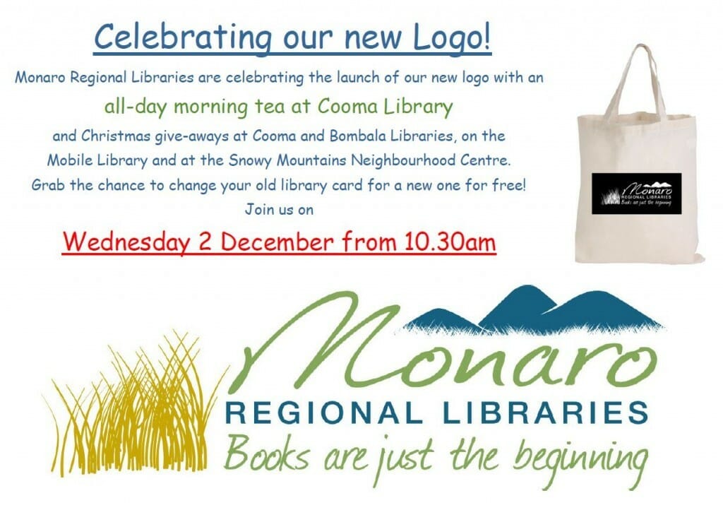 cooma library new logo launch 2 dec 15