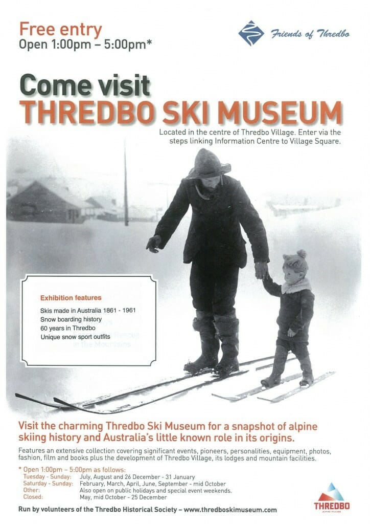 thredbo ski museum 26 dec to 31 jan