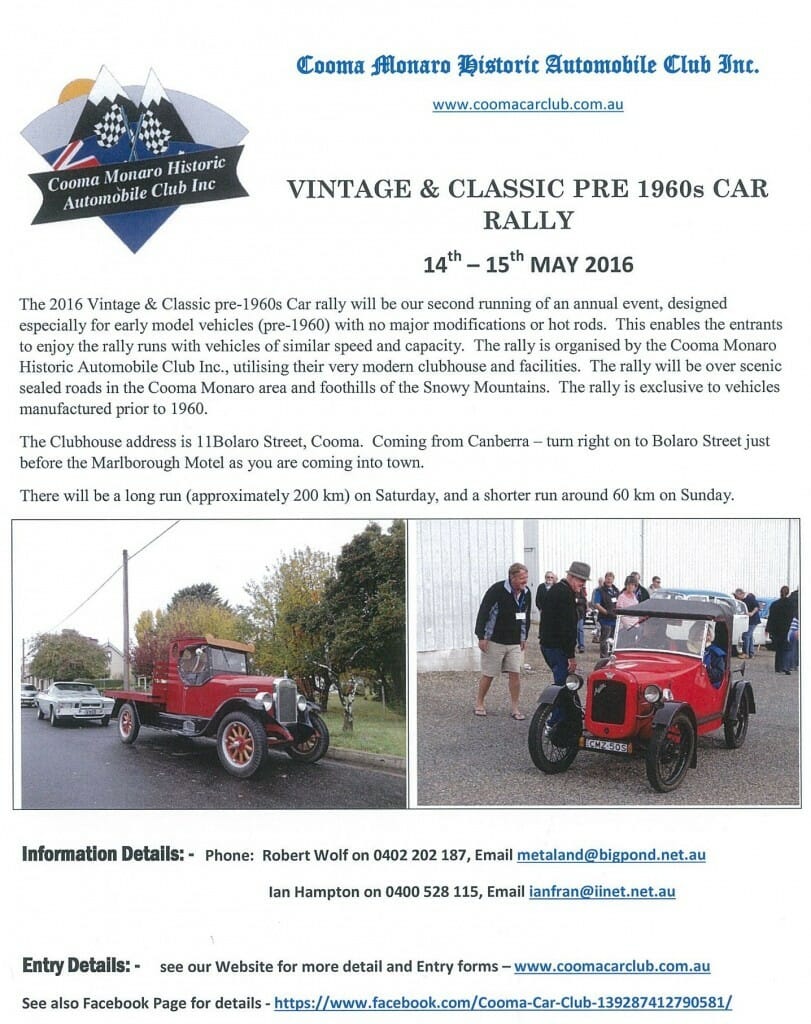 vintage & classic pre 1960 14-15 may 2016
