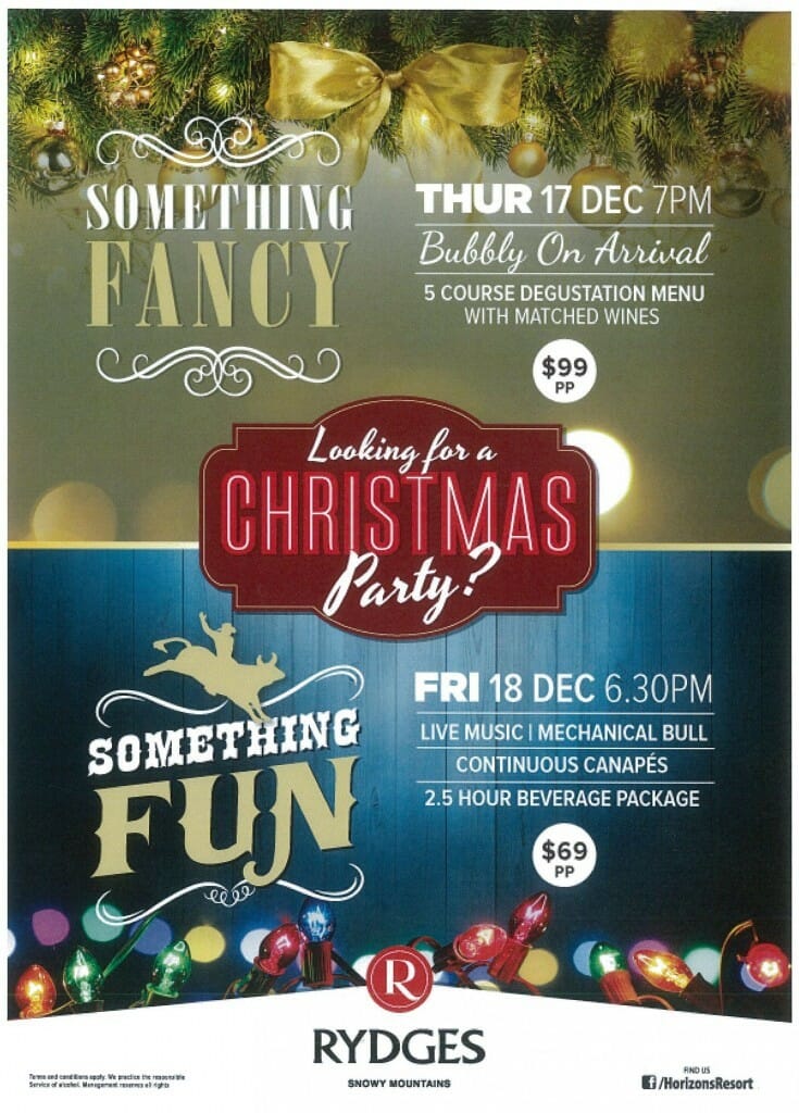 Rydges 17 and 18 dec 15 party