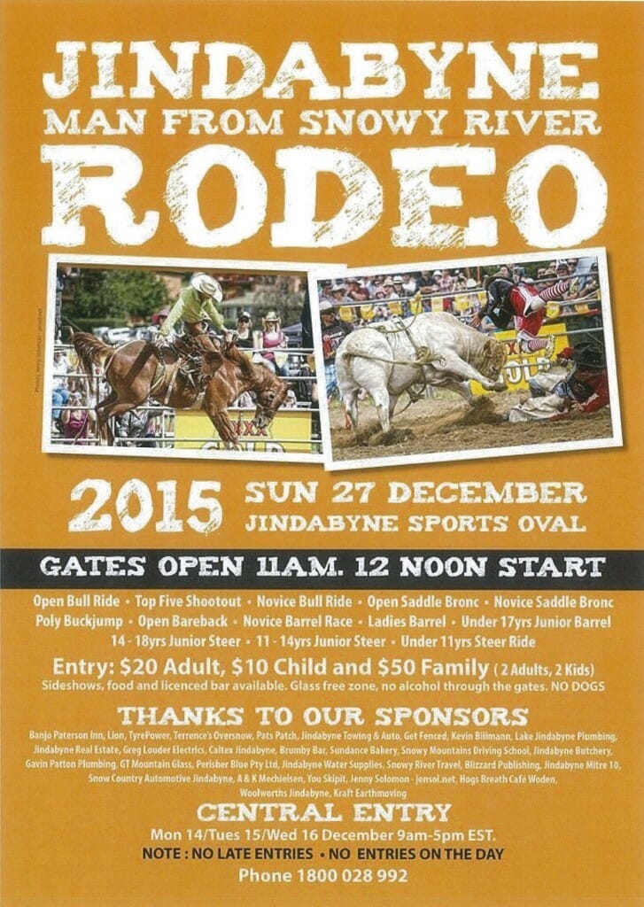 jindabyne rodeo poster 2015