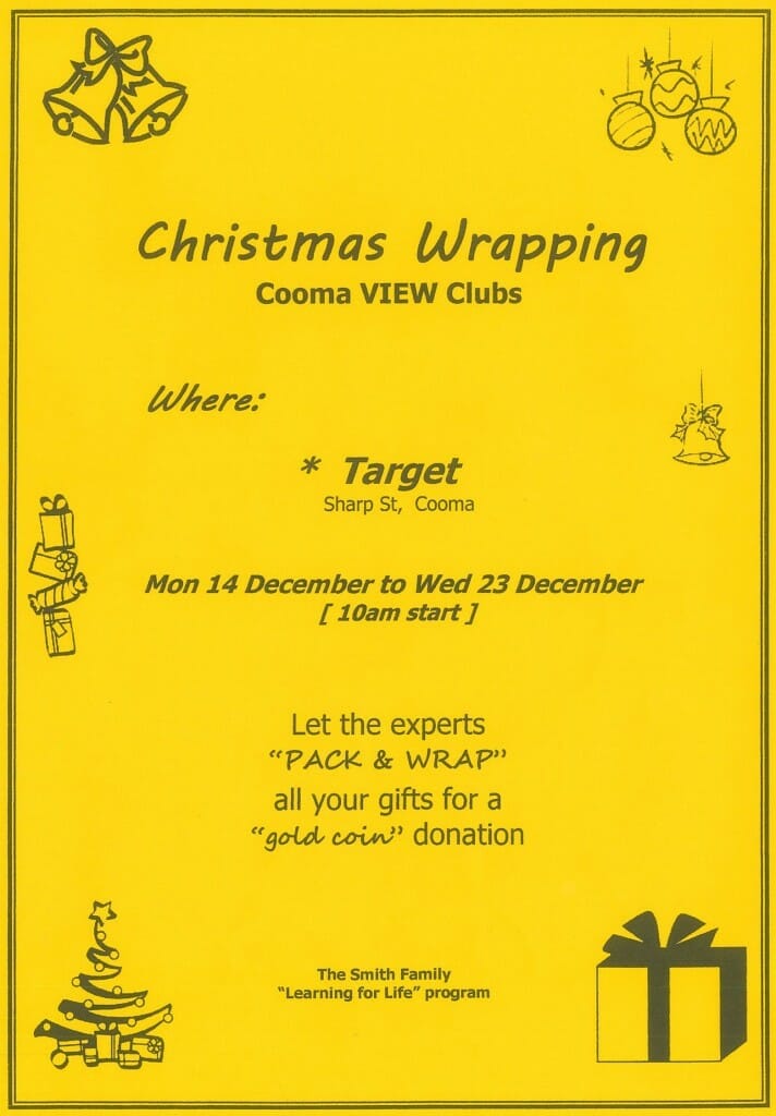 view club christmas wrapping 14 to 23 dec 15