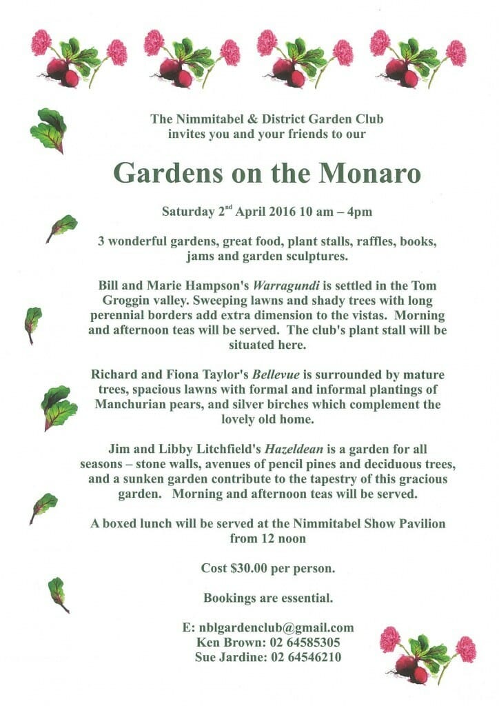 Gardens on the Monaro 2 apr 16