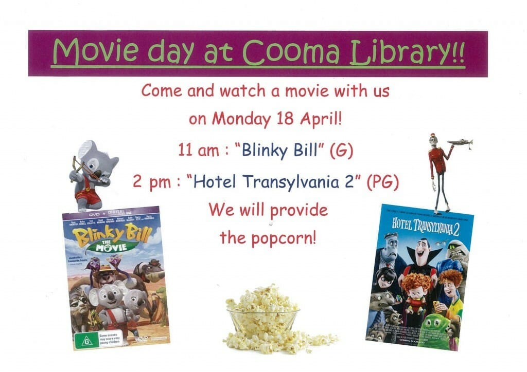 Cooma Library Movie Day