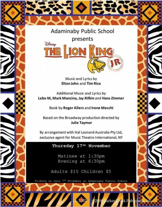 adaminaby-public-school-lion-king-17-nov-16