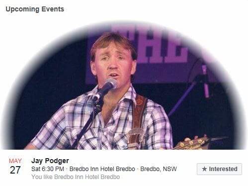 Jay Podger Cooma live music at Bredbo Inn