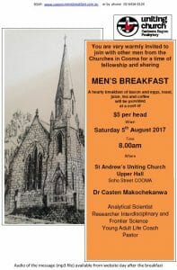 Men's Breakfast August