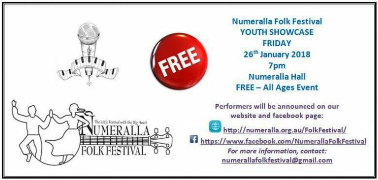 44th Numeralla Folk Festival in January 2018