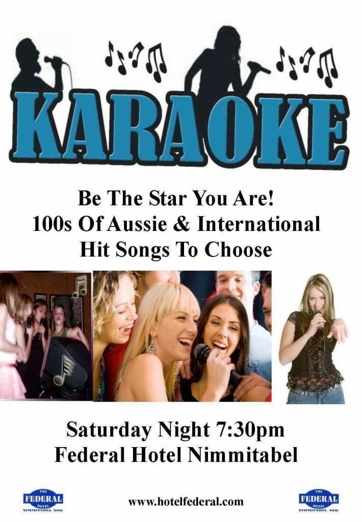 Karaoke Saturday Night at the Federal Hotel Nimmitabel