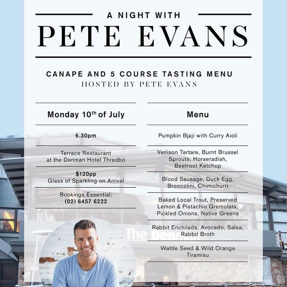 Pete Evans Denman Thredbo