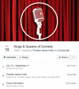 Kings & Queens of Comedy Thredbo Alpine Hotel 2017