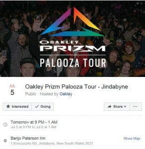 Oakley Prizm Palooza Tour Jindabyne