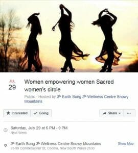 Sacred women's circle Women Empowering Earth Song