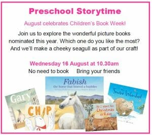 Children's Week Preschool Story Time Cooma