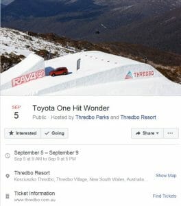 Toyota One Hit Wonder Thredbo