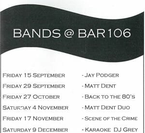Karaoke DJ Grey Bar 106 Cooma Ex Services Club
