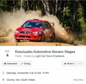 Kosciuszko Automotive Monaro Stages Cooma