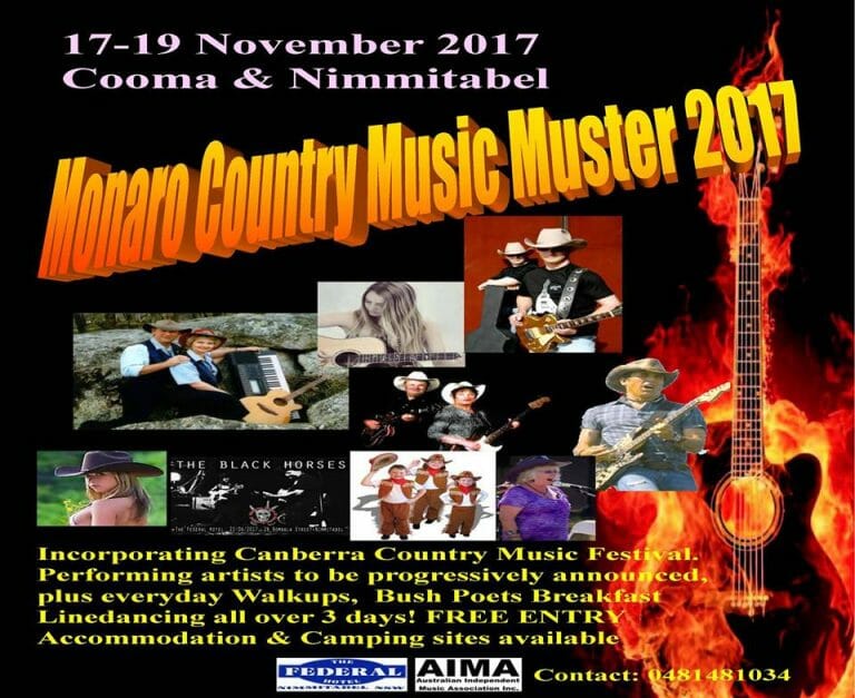 Monaro Country Music Muster 2017  – Cooma & Nimmitabel