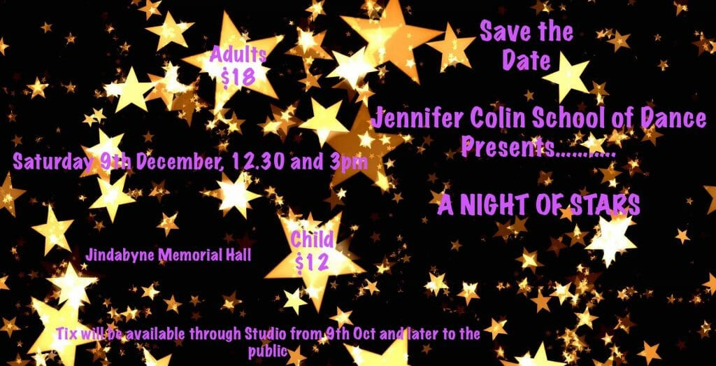 Jennifer Colin School of Dance presents A Night of Stars