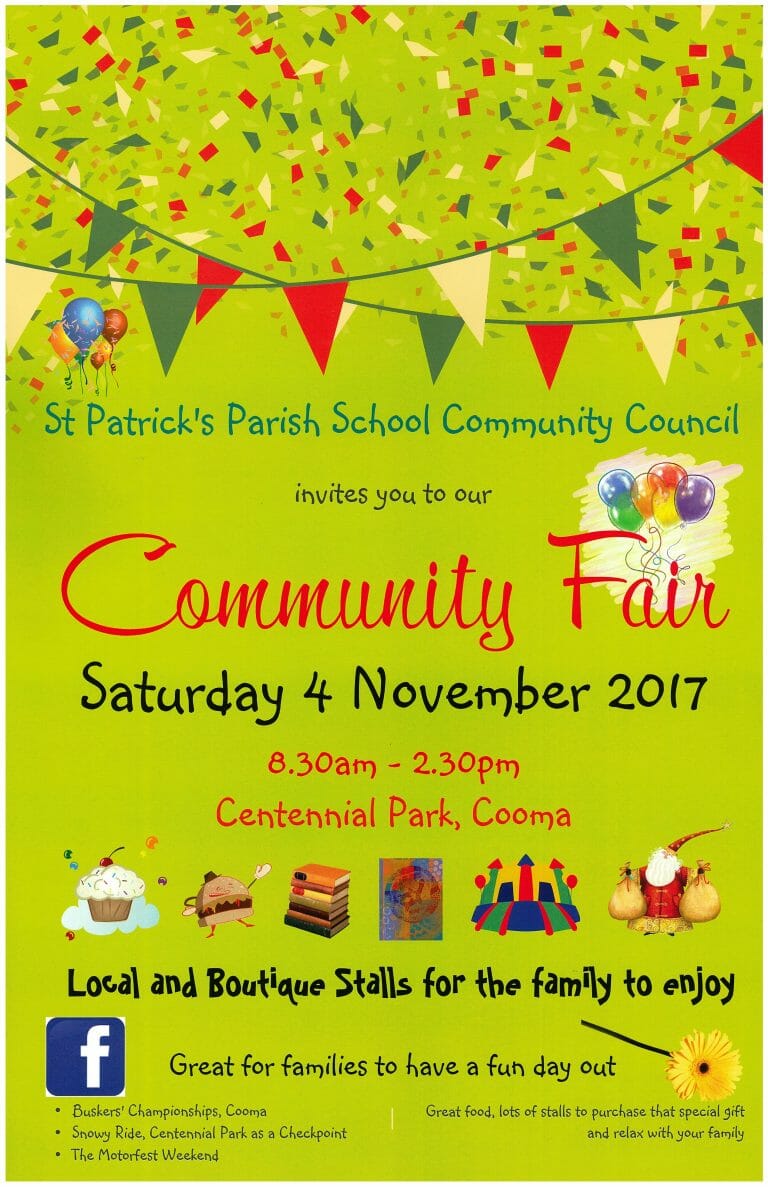 Community Fair – St Patrick’s Parish School Community Council