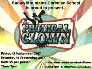 School Musical Prodigal Clown Snowy Mountains Christian school