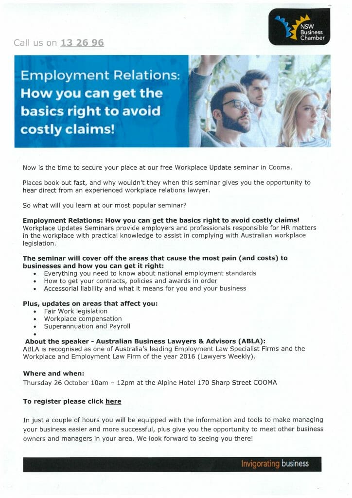 Employment Relations NSW Business Chamber