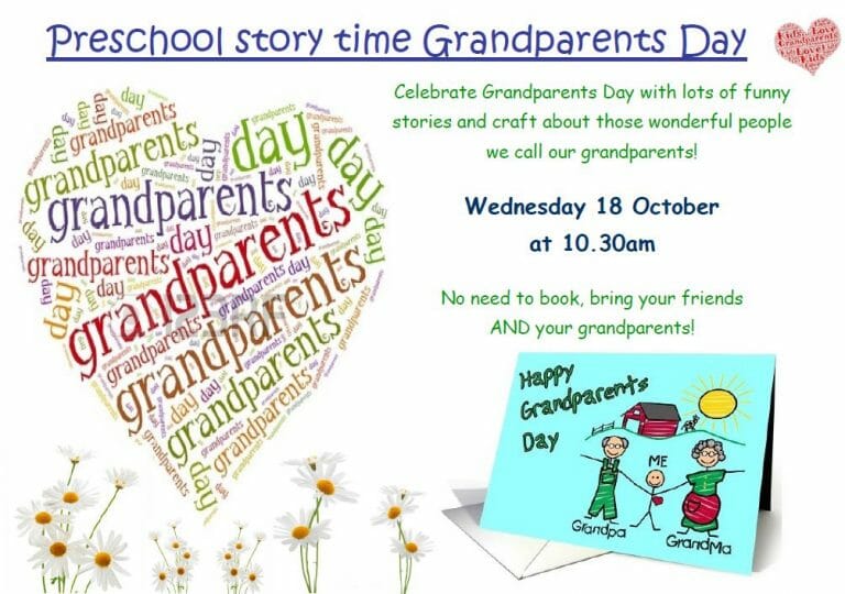 Preschool Story Time For Grandparents Day - Visit Cooma