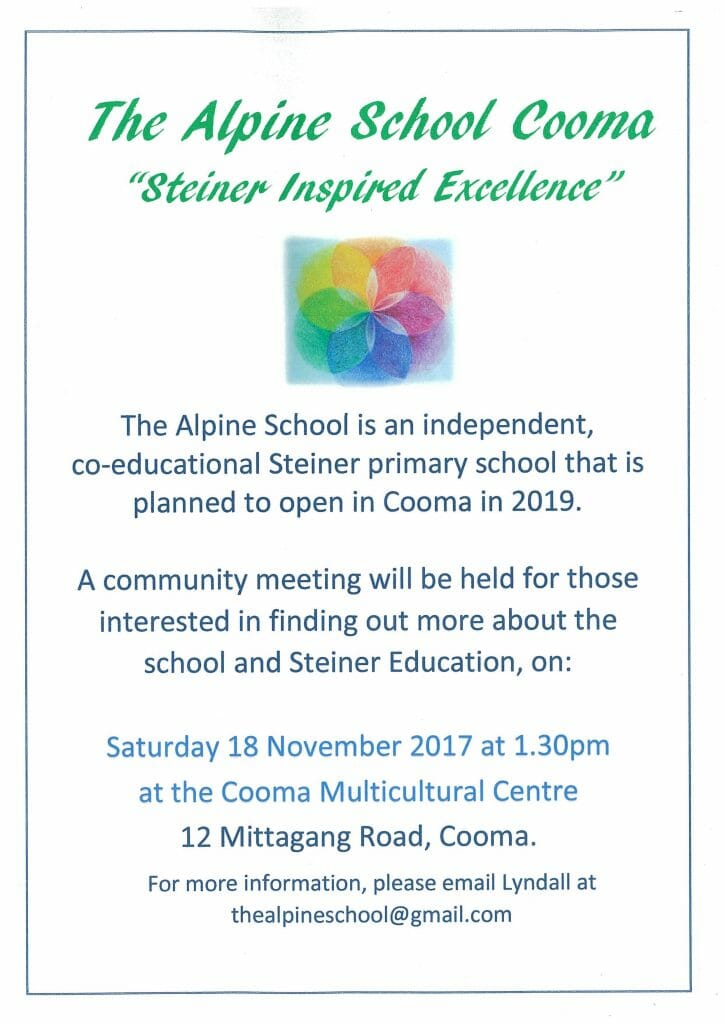 The Alpine School Cooma Steiner Inspired Excellence