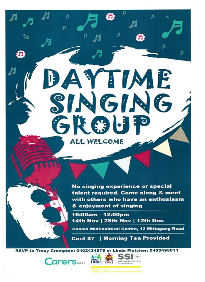 Daytime Singing Group at Cooma Multicultural Centre