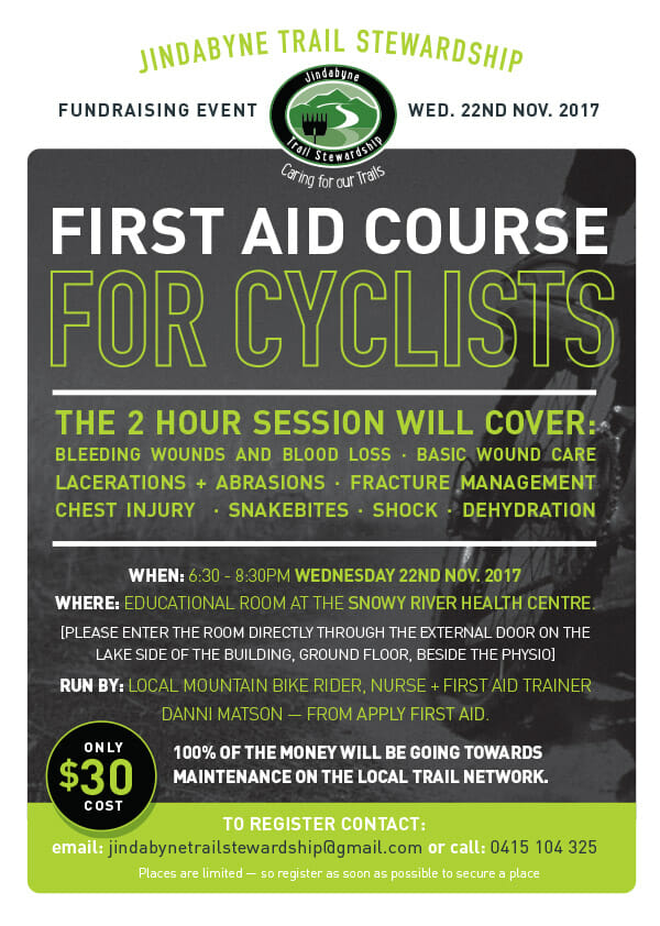 First Aid for Cyclists Jindabyne Trail Stewardship Fundraiser