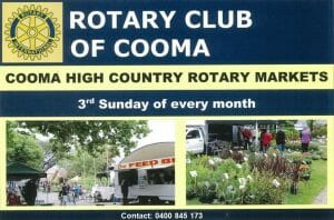 Cooma Rotary High Country Market Centennial Park