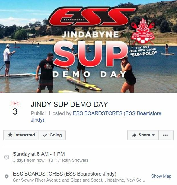 SUP Stand UP Paddleboard Demo Day – ESS Boardstores Jindabyne