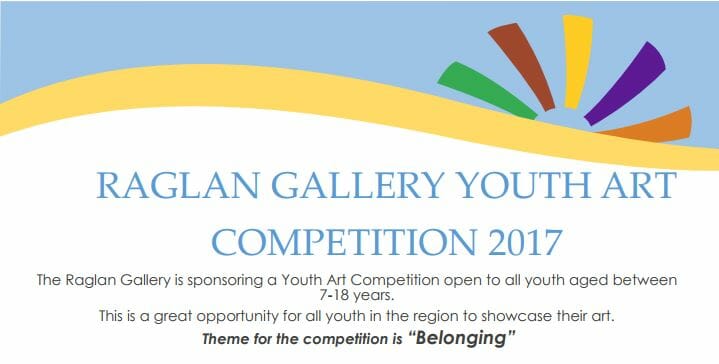 Raglan Gallery Youth Art Competition 2017 – Results on exhibition