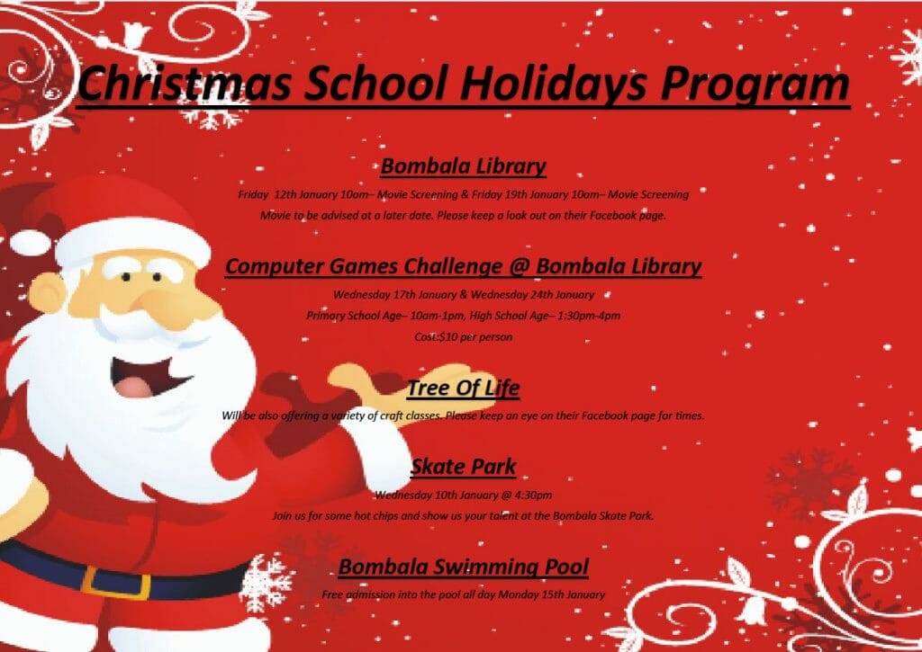 Bombala Library School Holidays Program Computer Games Challenge