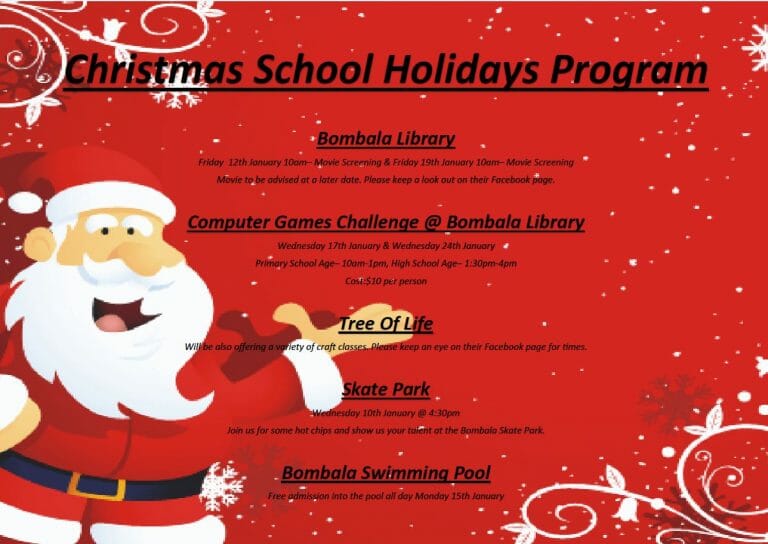 Movie Screening – Bombala Library – Christmas School Holidays Program